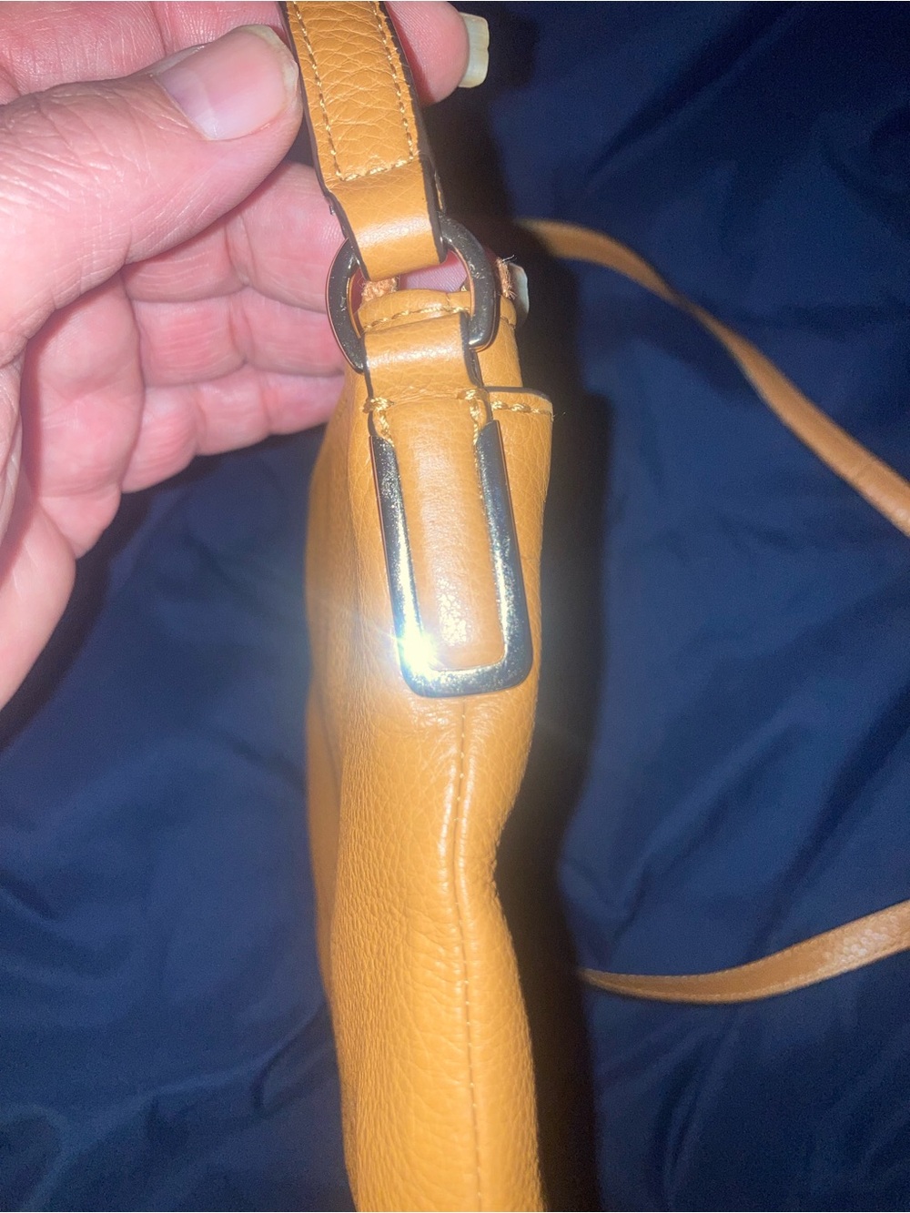 Coach Madison Leather East West Swingpack in Camel - Picture 8 of 12